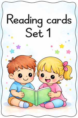Reading cards -Set 1