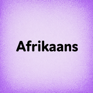 Afrikaans